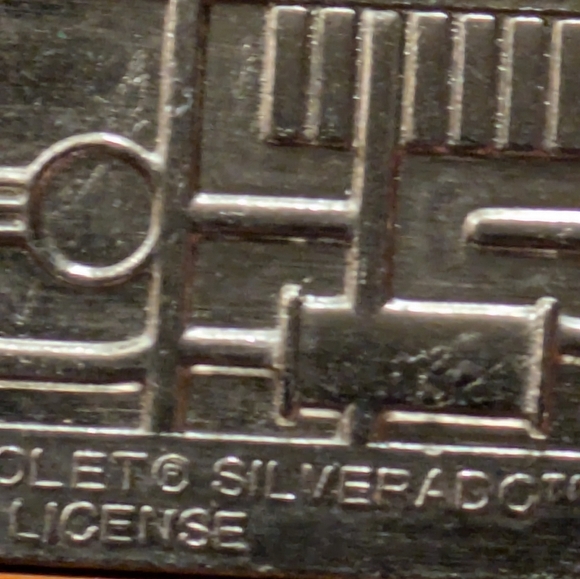 2000 Chevrolet Silverado Jada Orange Toy Truck with Purple Flames - Picture 6 of 8